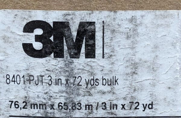 3M Polyester Splicing Tape 8401 Cream 3" x 72 yd 7000123286