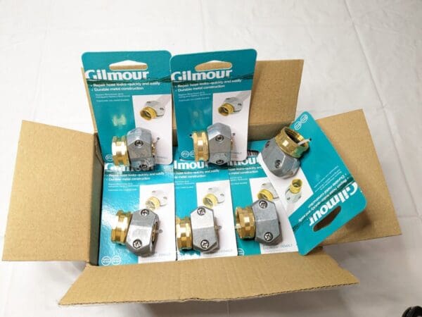 LOT of 12 Gilmour End Female Clamp Couplings 5/8" & 3/4" 801014-1001