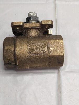 APOLLO Manual Ball Valve: 1–1/4" Pipe, Standard Port, Bronze 71AR664