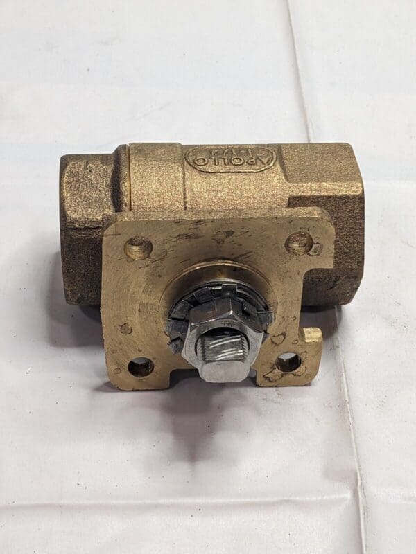 APOLLO Manual Ball Valve: 1–1/4" Pipe, Standard Port, Bronze 71AR664