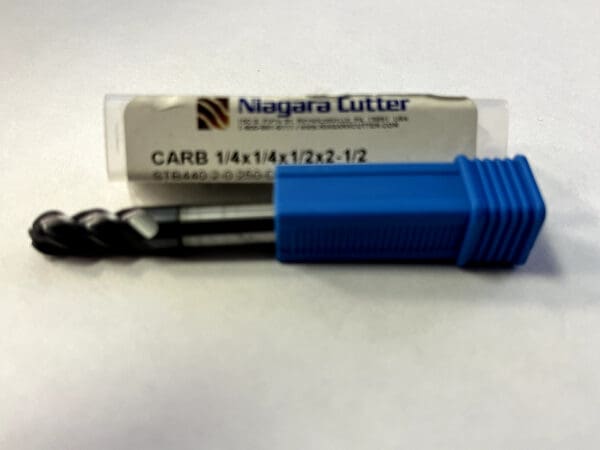 NIAGARA N09409 1/4" Size, 1/2" LOC, 4 Flute, Solid Carbide Ball End Mill