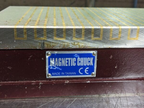 Standard Pole Permanent Magnetic Chuck 18" Length x 6" Width TGL-618 Damaged