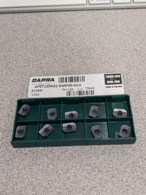 Dapra Carbide Milling Insert APET120431DMP30GLH Qty 10 31560