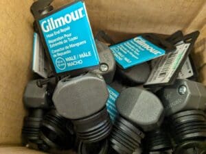 GILMOUR Garden Hose Coupler: 0.5″ Hose, Male, 3/4″, Plastic 72pk 805054-1002