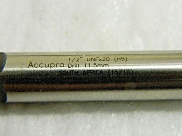 Accupro Slow Spiral Flute Tap Modified Bottoming 1/2-20 UNF H5 4FL 09222720