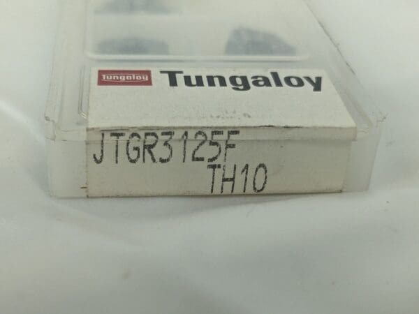 TUNGALOY Grooving Insert 5pc: JTGR3125F TH10, Solid Carbide 6804993