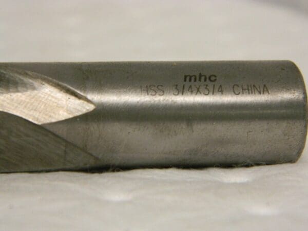 MHC HSS Square End Mill 3/4" 2-1/4" LOC 3/4" Diam, 4-1/2" OAL 2 FL 01748136