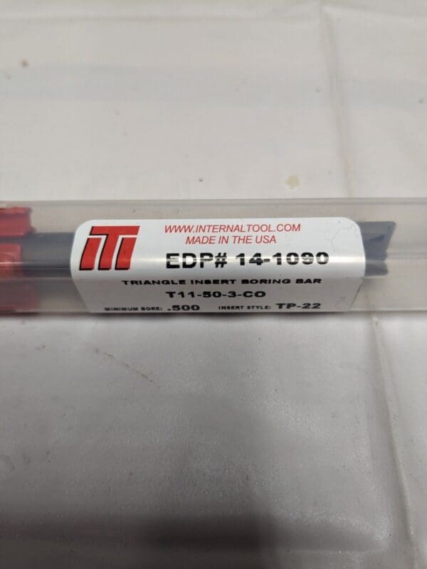 Internal Tool Indexable Boring Bar: 1/2″ MIN 3/8″ SHANK 14-1090