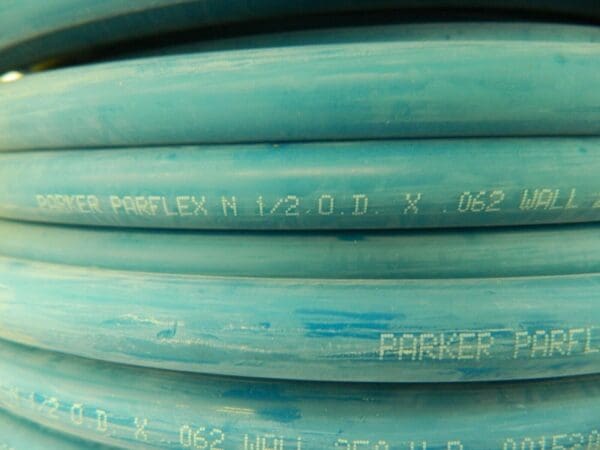 Parker Nylon Tube 3/8" ID 1/2" OD 1/16" Wall Approx. 200' Long N-8-062-BLU-P