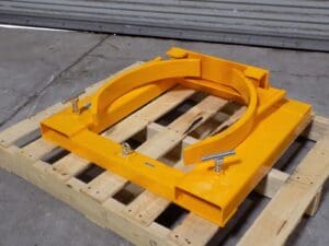 Forklift Mounted Drum Grab for Single 55 Gallon Drums 1500 lb. Max Capacity