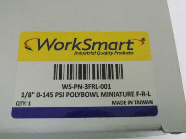 Worksmart 1/8" NPT Miniature Filter Regulator Lubricator 145 Psi WS-PN-3FRL-001