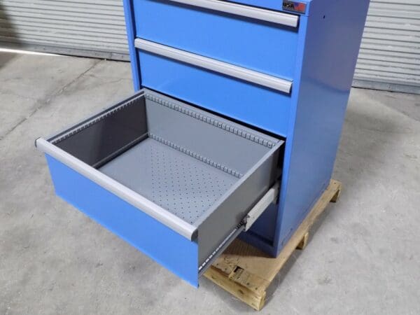 Lista Modular Storage Cabinet 4 Drawer 39" x 28" x 22" Steel Blue DAMAGED