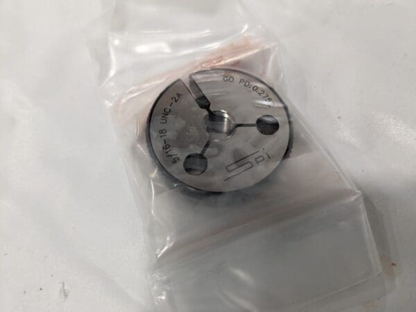 SPI Threaded Ring Gage: 5/16-18 Thread, Class 2A, Go 23-157-1