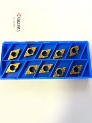 KYOCERA Turning Insert: DCMT325.2GP PV90, Cermet Pack of 10