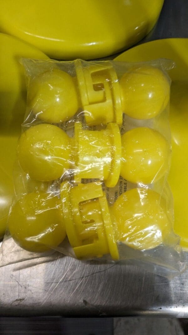 MR. CHAIN Stanchion with Caution Label Chain Kit Plastic Yellow 50' Long 96481-6