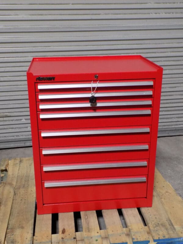 Kennedy Roller Cabinet Tool Box 8 Drawer 39" x 27" x 18" Steel Red 378XR