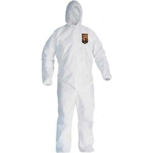 KLEENGUARD Disposable Coveralls: Splash/Particle Protection, Sz 4X Qty 21 46117