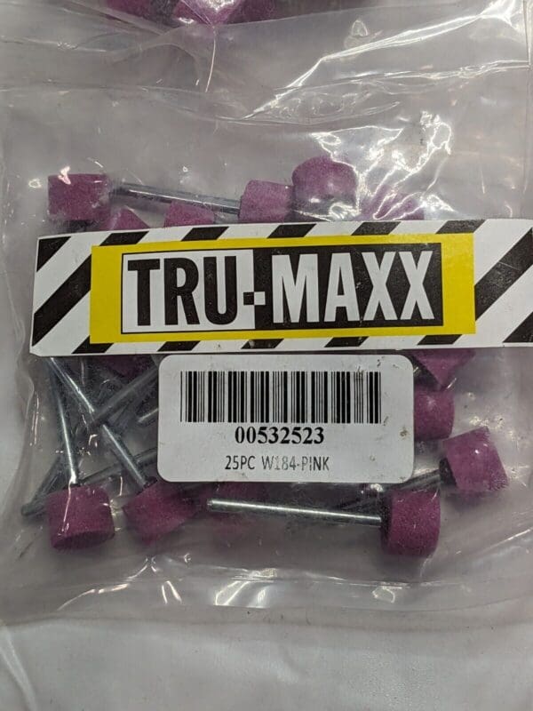 Tru-Maxx Mounted Point: 3/8″ Thick, 1/8″ Shank Dia, 80G Qty 150 W184-P-26317