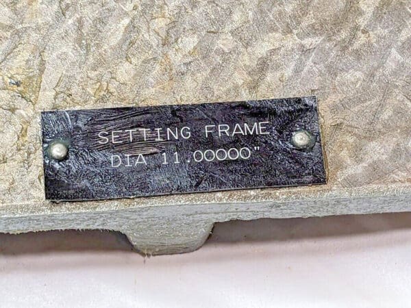 SPI Triangle Hole Mike Setting Frame 11" Dia 10-762-3