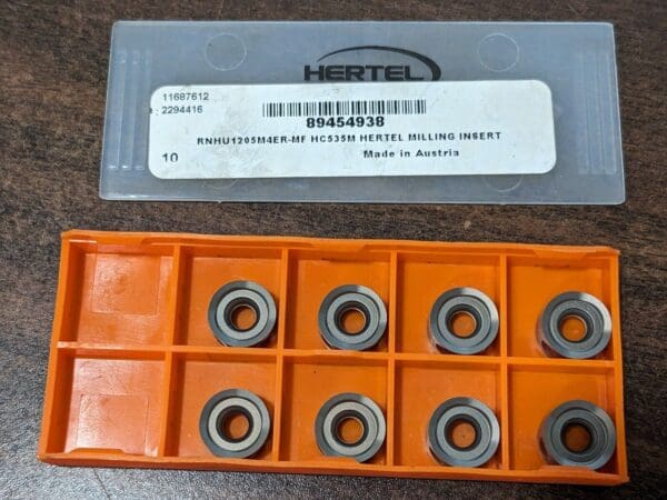 HERTEL Milling Insert 8pk: RNHU1205M4ER–MF, HC535M 6000163