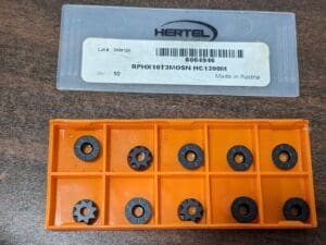 HERTEL Cutoff Insert 10pk : RPHX10T3MOSN HC1300M 0.118" Cutting Width 6004946