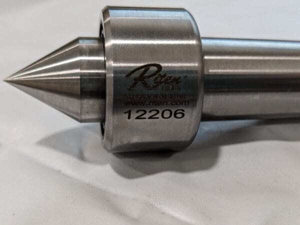 RITEN Live Center: Taper Shank, 1-1/4″ Head Dia 12206