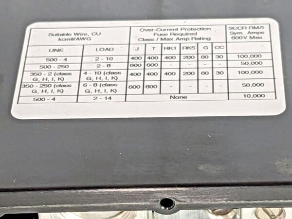 Square D Power Distribution Block 3 Pole 600V 760A 9080LBC365212