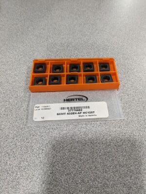 HERTEL Turning Insert: SCMT 432EN–AF HC125T, Carbide Qty 10 1000336