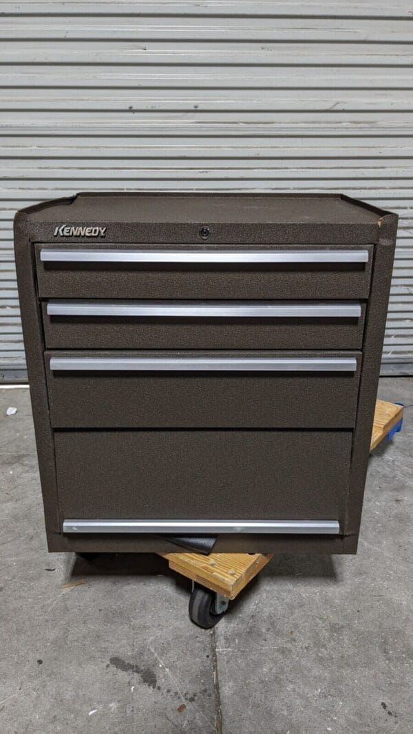 KENNEDY Steel Tool Roller Cabinet 3 Drawers Tubular Key Lock 273XB Damaged