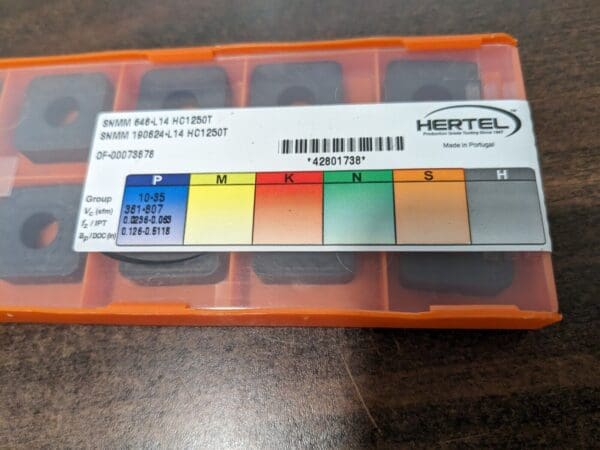 HERTEL Turning Insert 10ct SNMM 646–L14 HC1250T, Solid Carbide 1002147