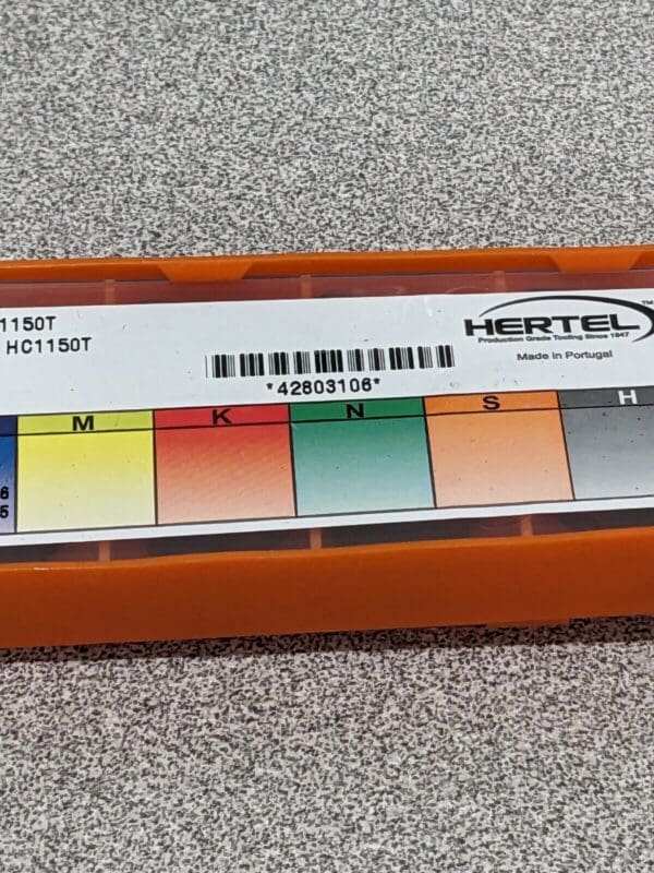 HERTEL Turning Insert: WNMG 433–LR HC1150T, Solid Carbide Qty 10 1002273