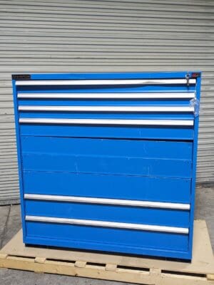 Champion Modular Storage Cabinet Tool Box 9 Drawer 59" H x 56" W x 28" D Damaged