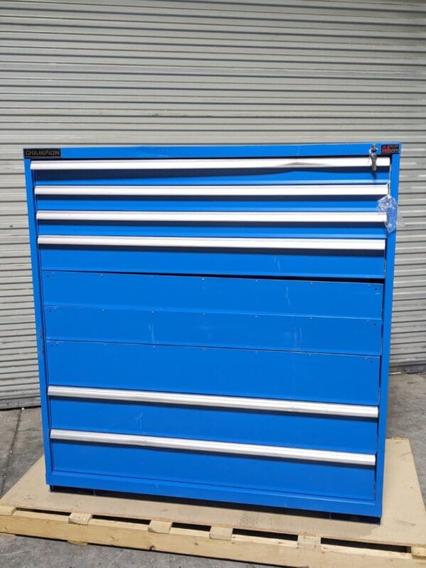 Champion Modular Storage Cabinet Tool Box 9 Drawer 59" H x 56" W x 28" D Damaged