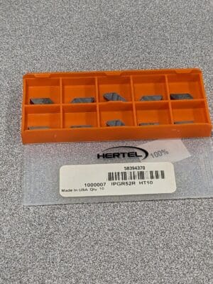 HERTEL Profiling Insert: IPGR52 HC225, Solid Carbide Qty 10 1000007