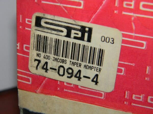 SPI Quick Change System 400 Jacobs Taper Adapter 74-094-4