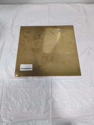 Brass Sheet 0.064 Inch Thick x 12 Inch Wide x 12 Inch Long XCUFLR071611x1