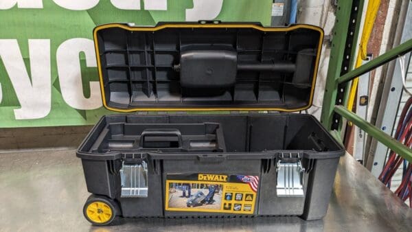 DEWALT Plastic Tool Box 28-1/2″ Wide x 12-1/2″ Deep x 12″ High DWST28100