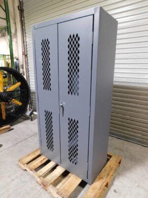 Durham Storage Cabinet w/ Ventilated Doors 4-Shelf 72" H x 36" W x 18" D