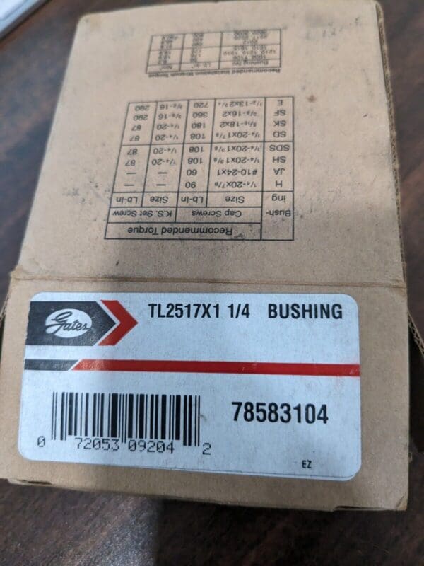 Gates 25171.1/4 Bushing 78583104