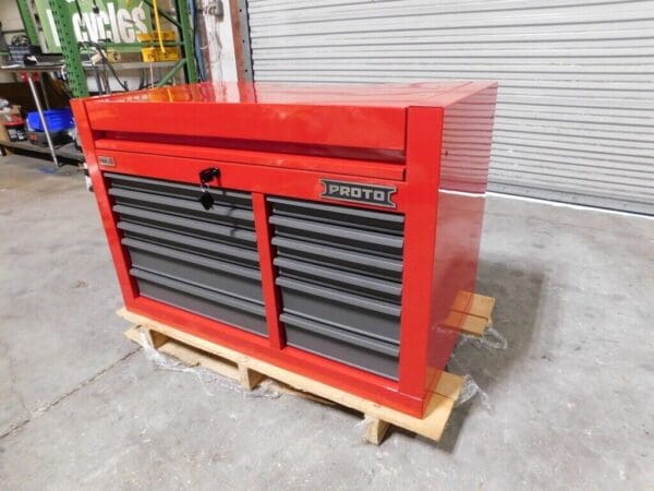 Proto Top Chest Tool Box 12 Drawer 41 x 22 x 27 Steel Red JSTV4228CD12RG Damage