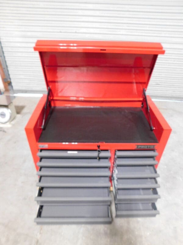 Proto Top Chest Tool Box 12 Drawer 41 x 22 x 27 Steel Red JSTV4228CD12RG Damage