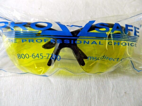 Pro-Safe Frameless Safety Glasses Scratch Resistant Amber Lenses Qty 12 51964