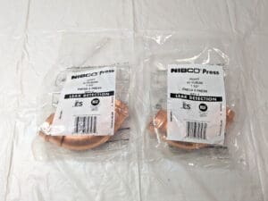 1 LOT OF 2 NIBCO PC607 90° Press Elbows Copper 1-1/2" 9056150PC