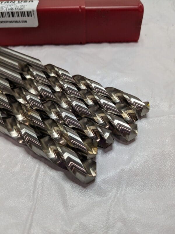 TITAN USA Jobber Length Drill Bit: 0.4844″ Dia, 118º Qty 6 CD40631