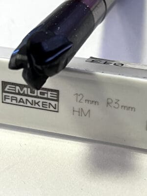 EMUGE Corner Radius End Mill: 4 Flutes, Solid Carbide 2832A.012