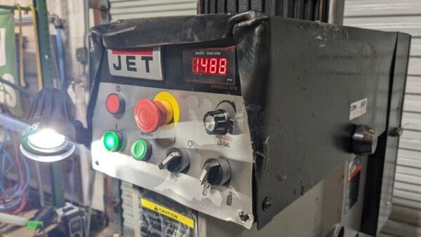 Jet 20" EVS Tapping Drill Press 245 - 2000 RPM 2 HP 230 V 3 Phase 354225 Damaged