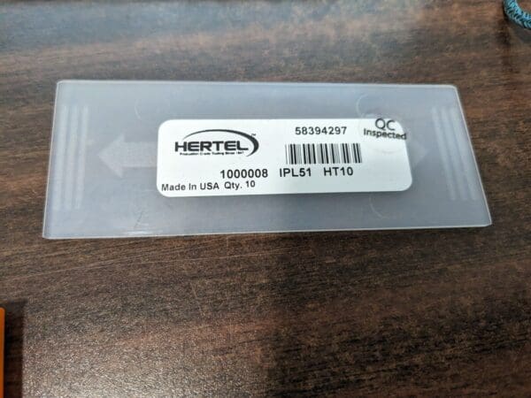 HERTEL Profiling Insert 9pc IP51 HC225, Solid Carbide 1000008