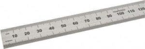 SPI Steel Rule: Metric Graduation, Flexible, 3/4″ OAW 14-687-8