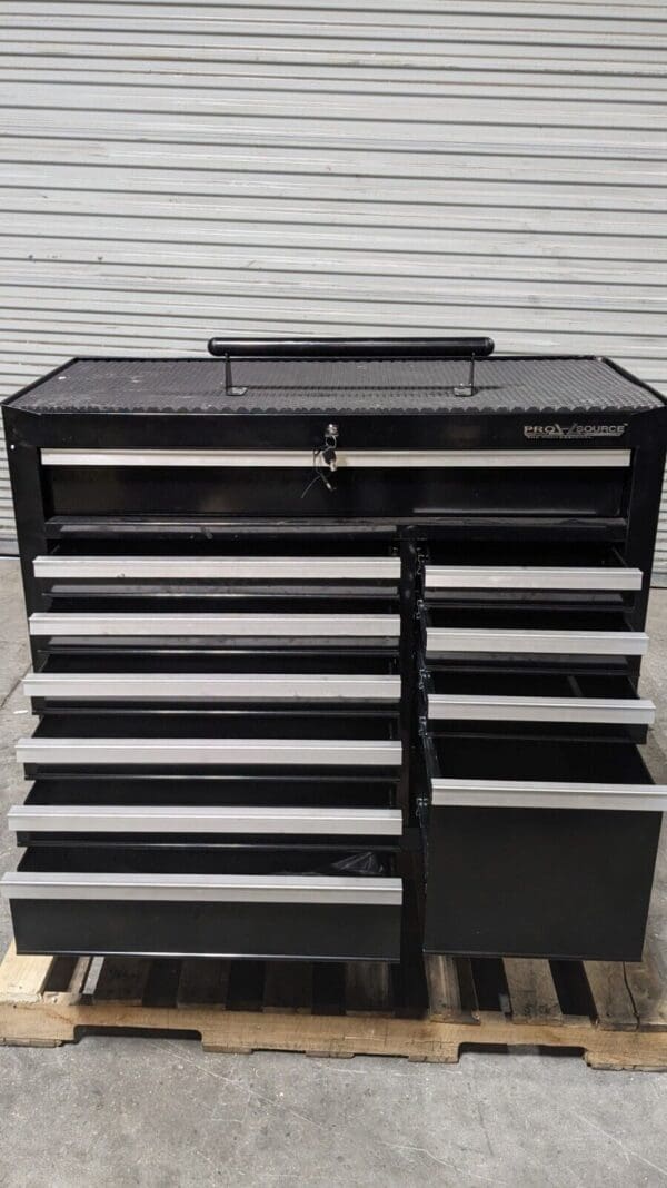 Steel Tool Roller Cabinet 11 Drawers 2500 lb Capacity Black AT42111CG-03A