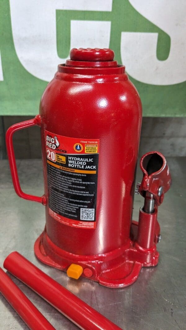 BIG RED Manual Bottle Screw Ratchet & Hydraulic Jack 20 Ton Load T92003B Damaged